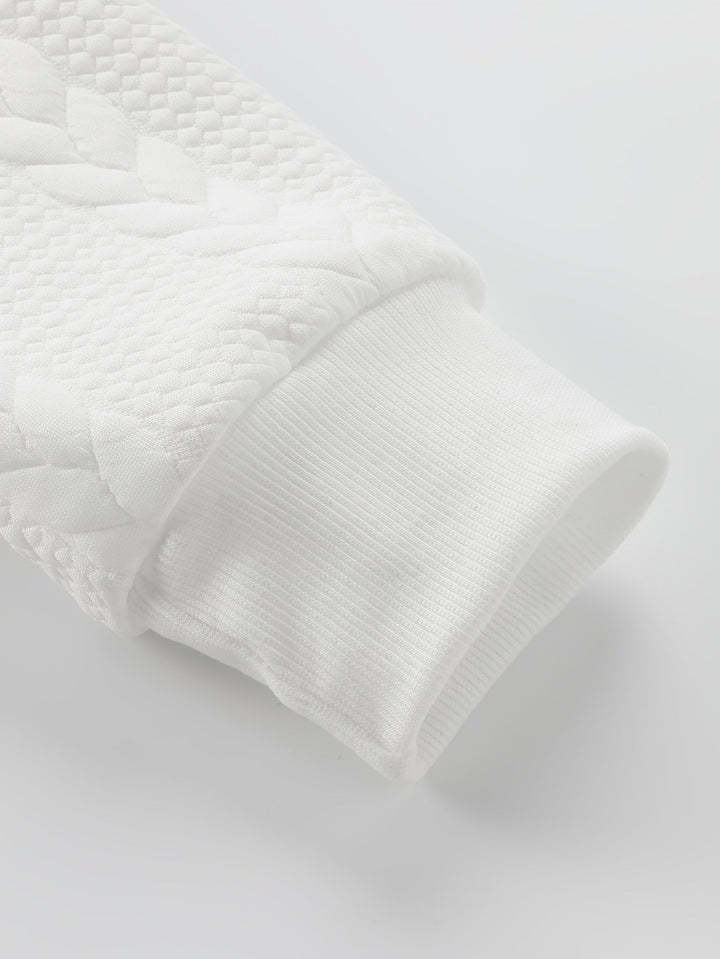Thatcher | Textured Crew Neck Sweatshirt