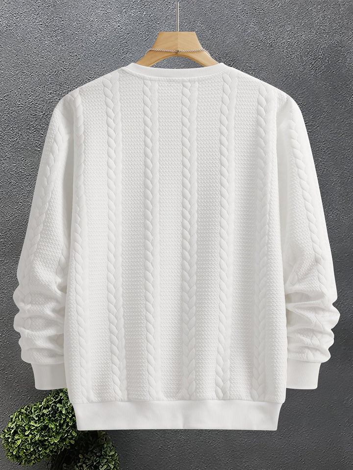 Thatcher | Textured Crew Neck Sweatshirt