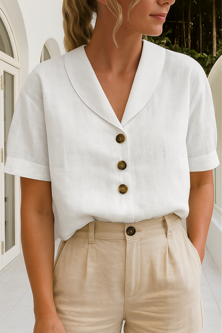 Constance | Refined Button-Front Blouse