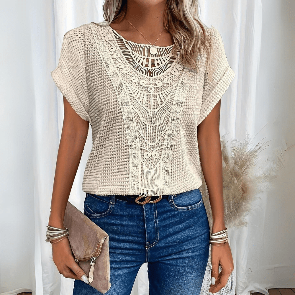 Judith | Vintage Lace Detail Top