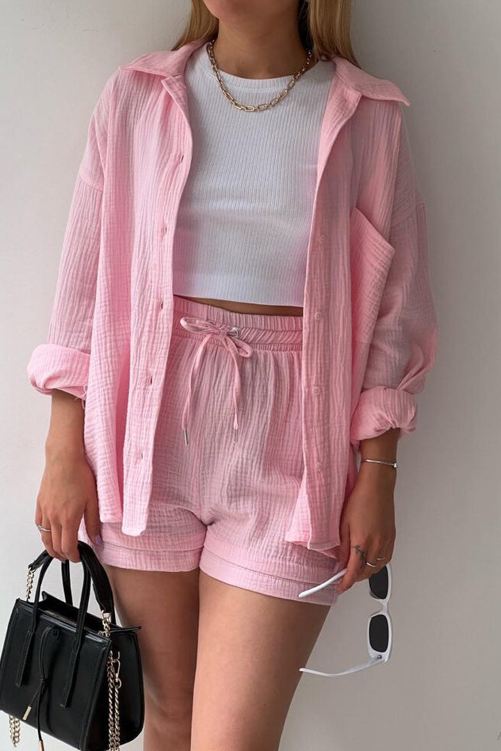 Aurora | Stylish Cardigan and Short Set