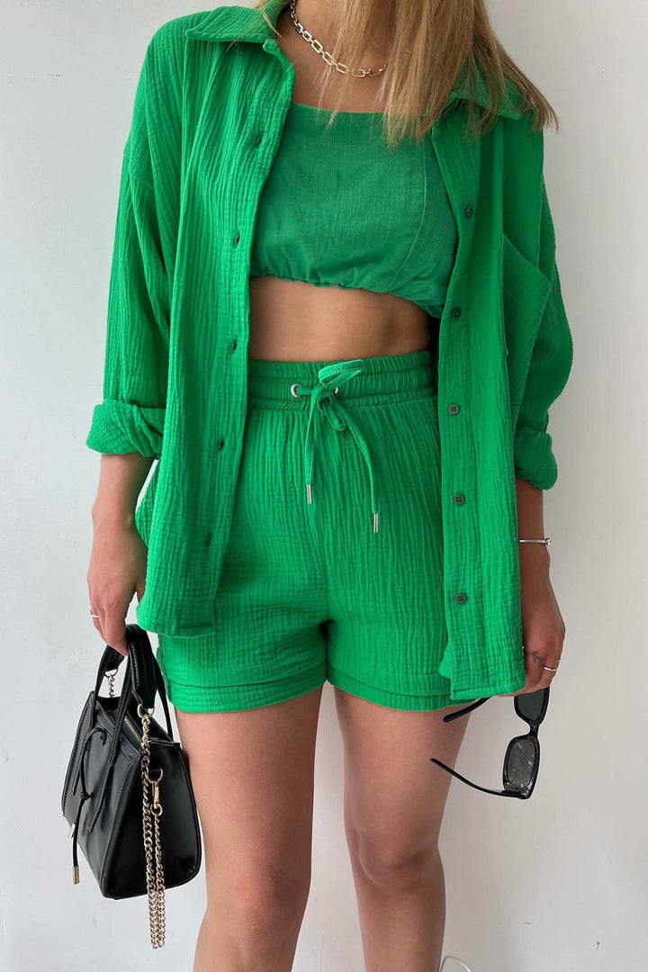 Aurora | Stylish Cardigan and Short Set
