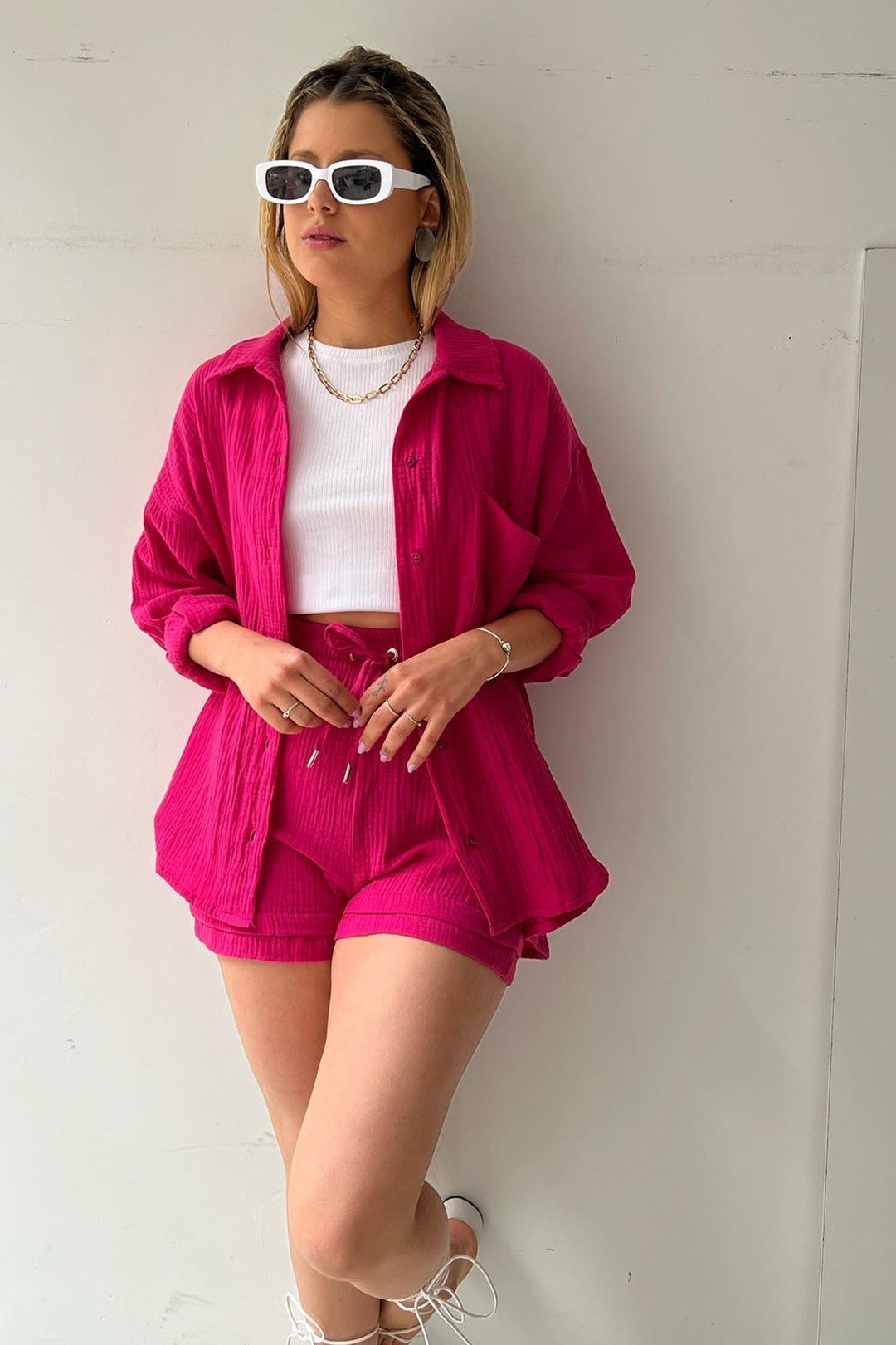 Aurora | Stylish Cardigan and Short Set