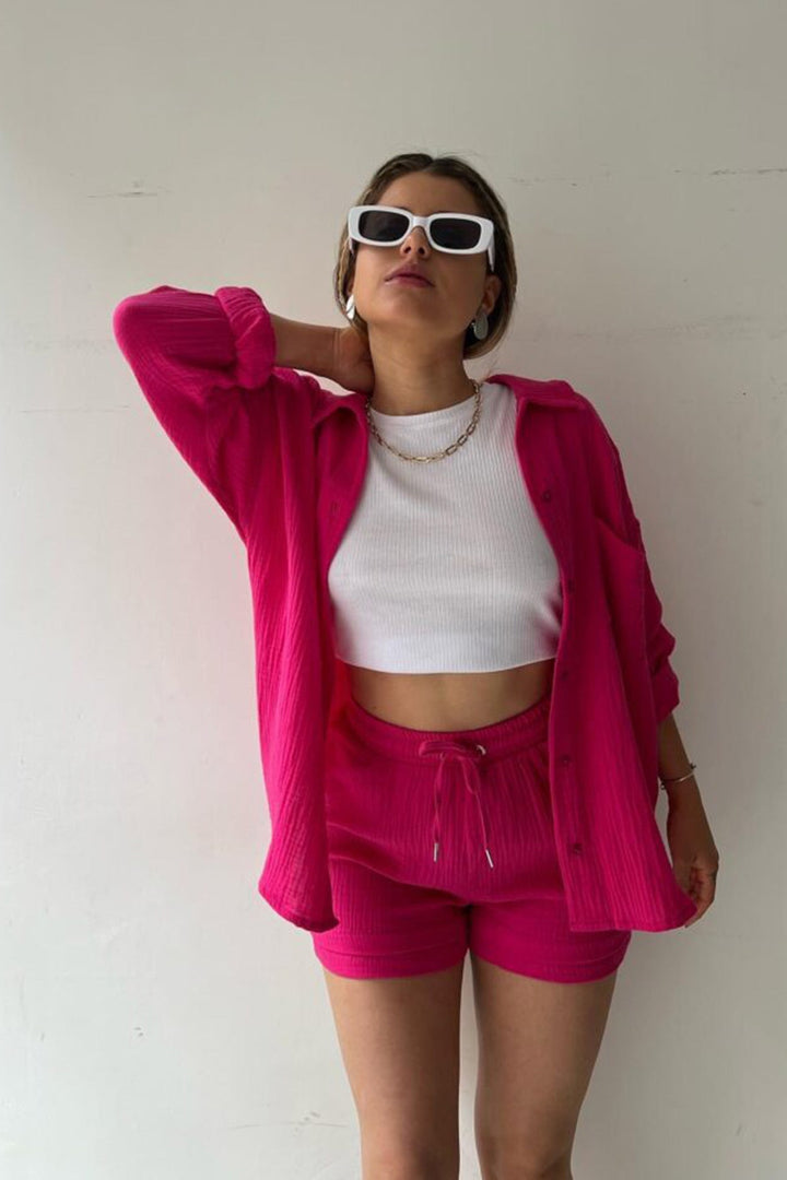 Aurora | Stylish Cardigan and Short Set