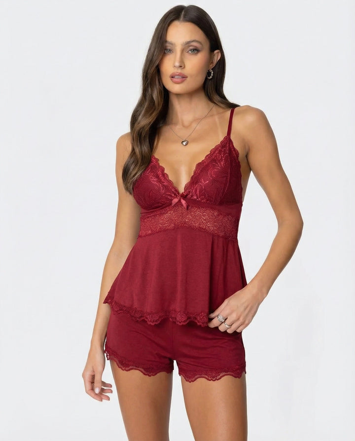 Juliette | Delicate Lace-Trimmed Sleep Set
