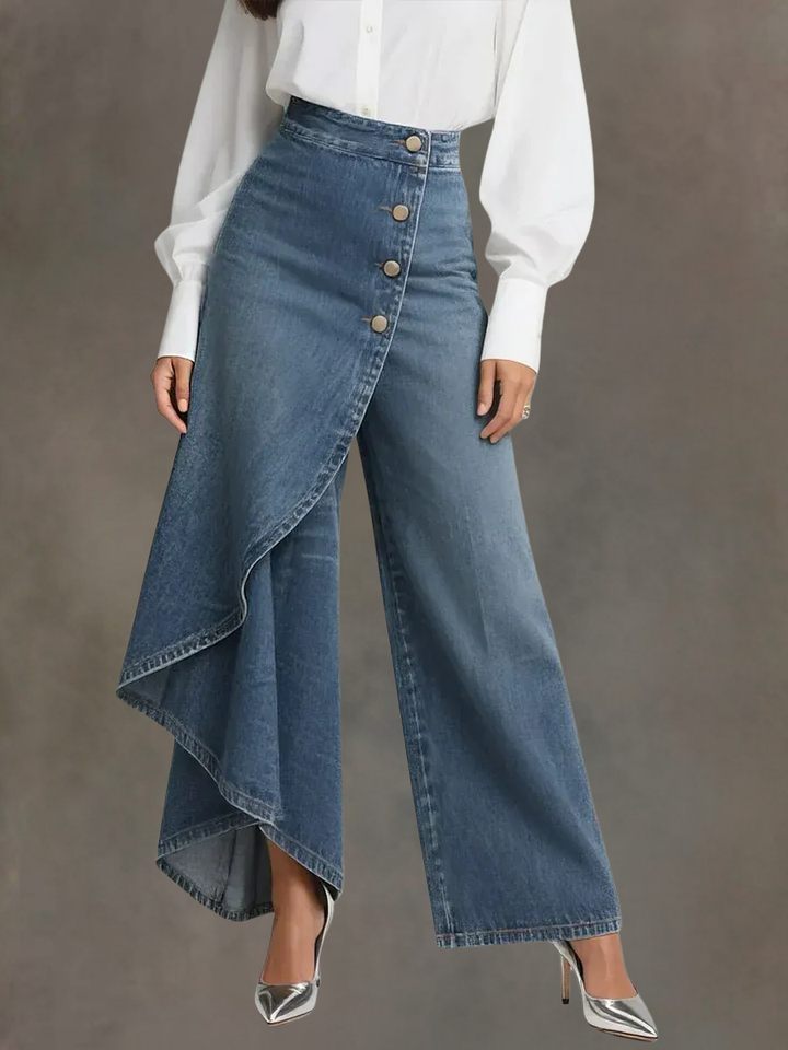 Margaret | Elegant High Waisted Wide-leg Pants