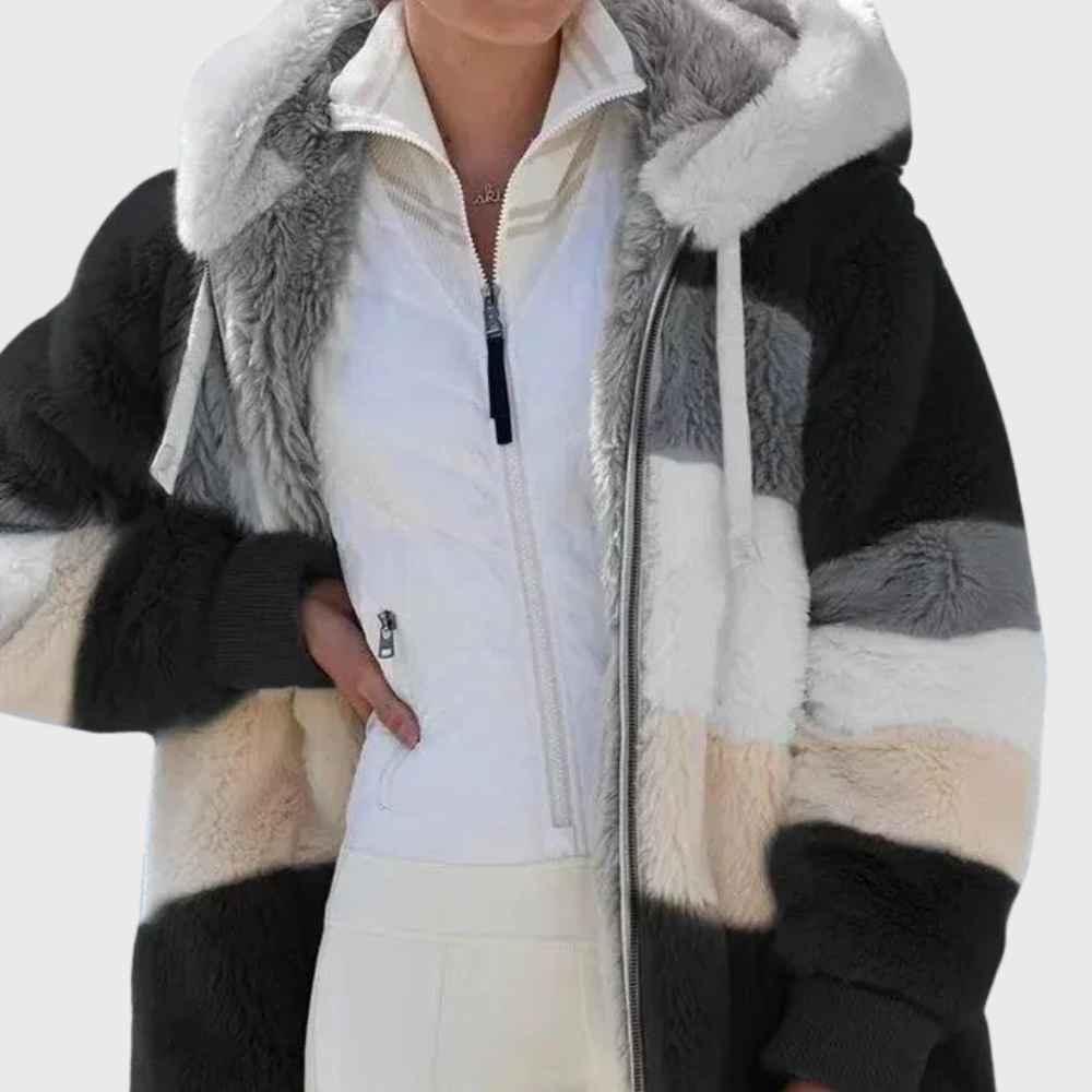 Sofia | Elegant Multicolor Warm Puffer jacket