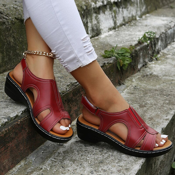 PREMIUM™ ORTHOPEDIC LEATHER WEDGE SANDALS 2026