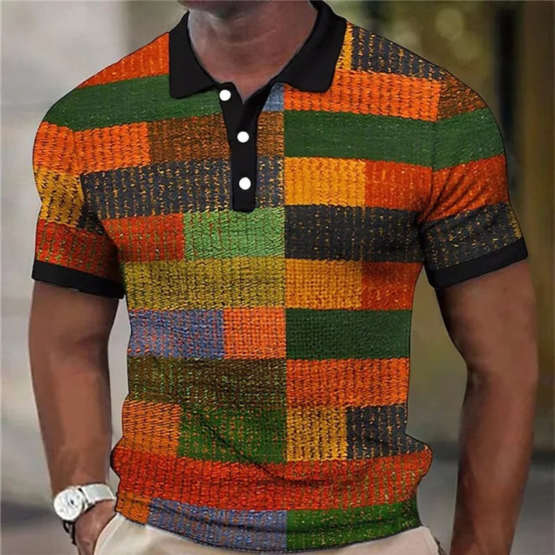 Kevin | Vibrant Plaid Pattern Shirt