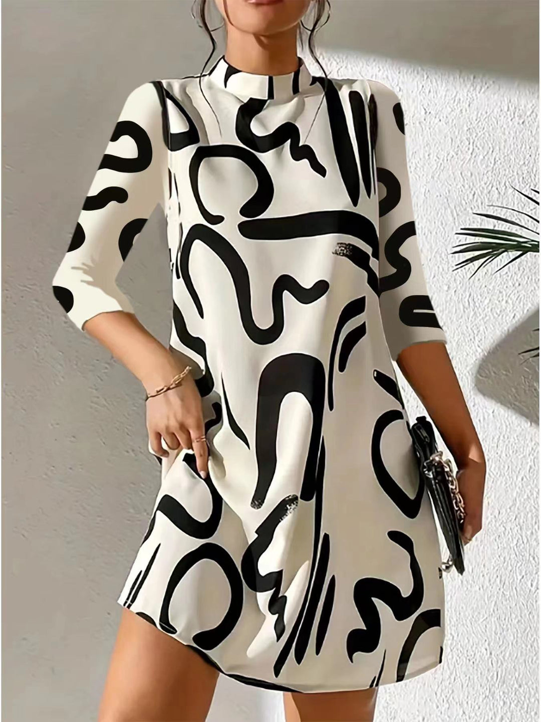 Jessica | Elegant Round Neck Dress