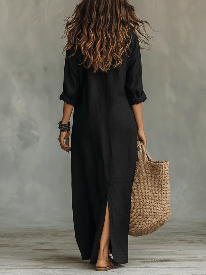 Shirley | Elegant Silhouette Flattering Maxi Dress