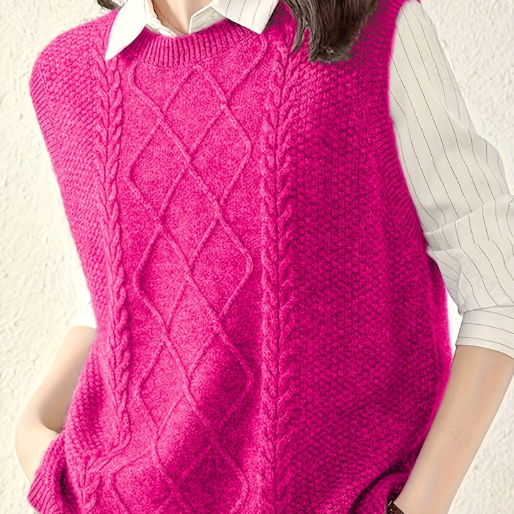 Brooke | Cable-Knit Sweater Vest