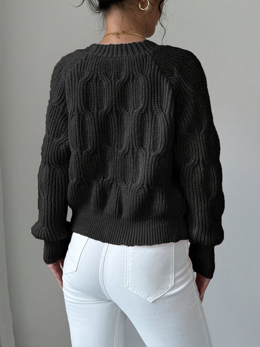 Juniper | Soft Bow-Detail Long Sleeve Cardigan