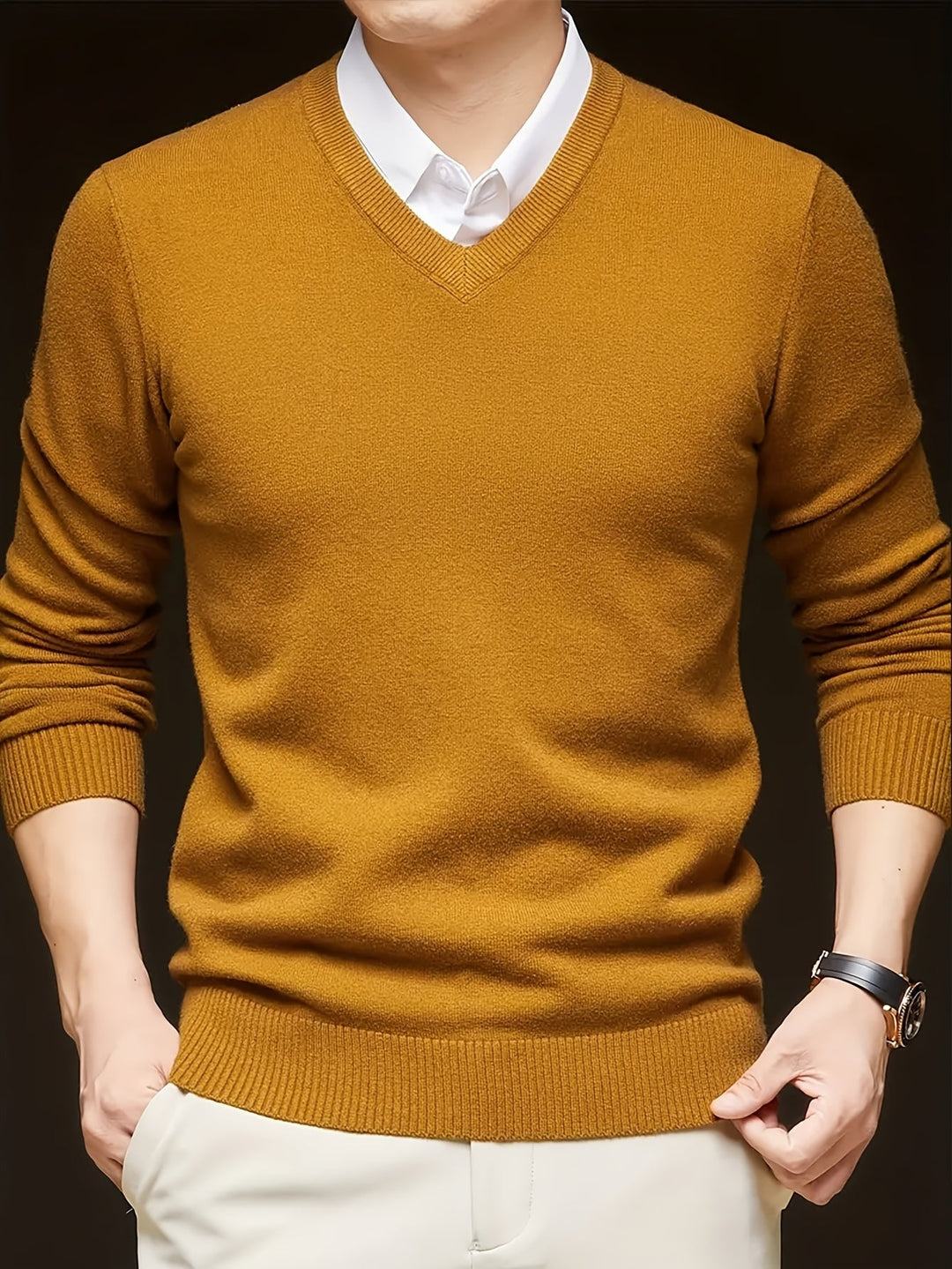 Hugh | Refined V-Neck Sweater