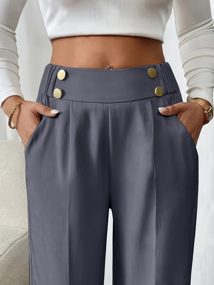 Lydia | Tailored High-Waist Wide-Leg Pants