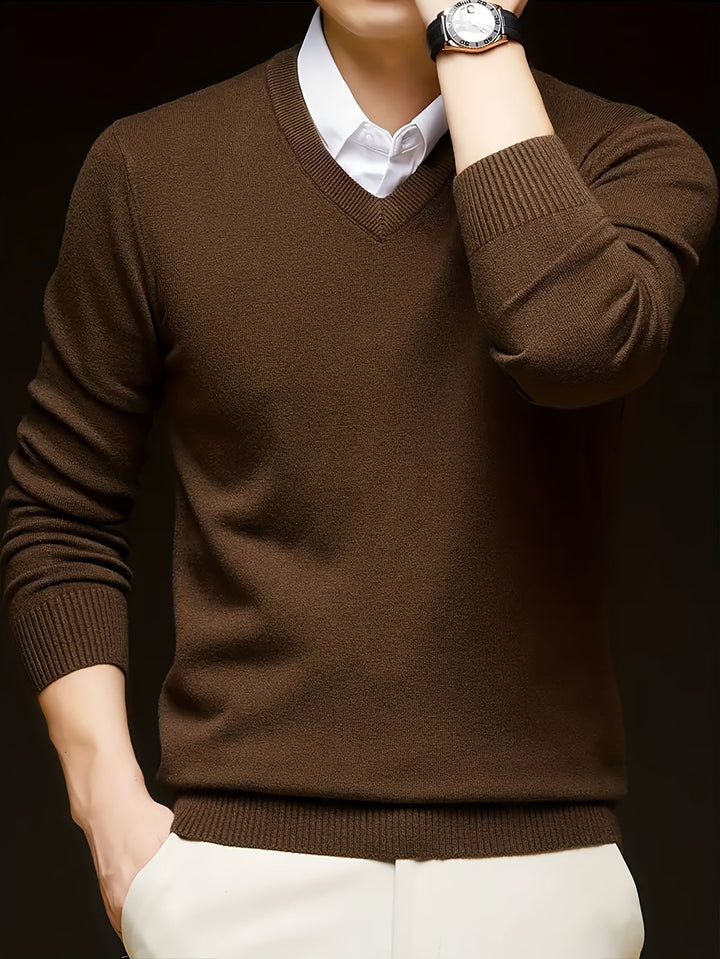 Hugh | Refined V-Neck Sweater