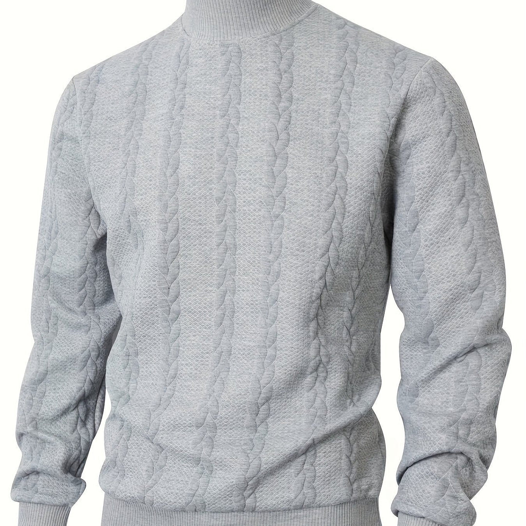 Merritt | Textured High-Neck Sweatshirt