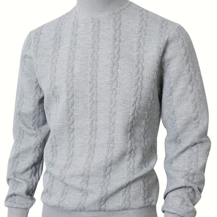 Merritt | Textured High-Neck Sweatshirt