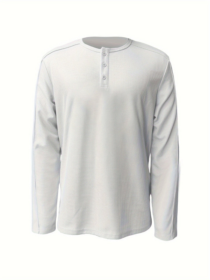 Carson | Textured Long-Sleeve Henley