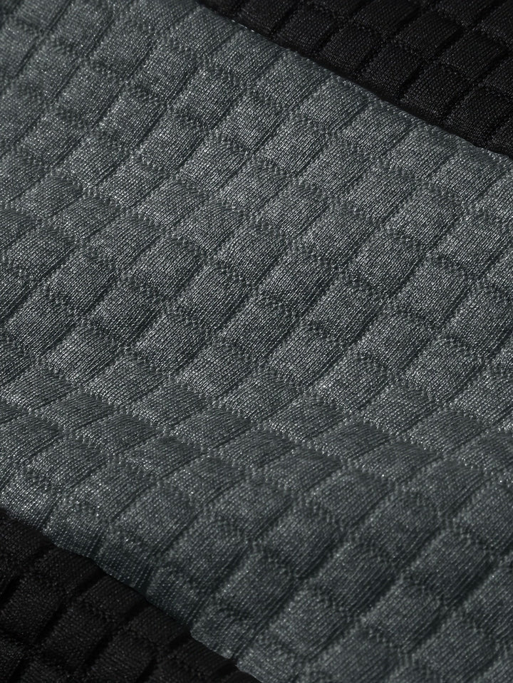 Hayes | Textured Colour-Block Hoodie