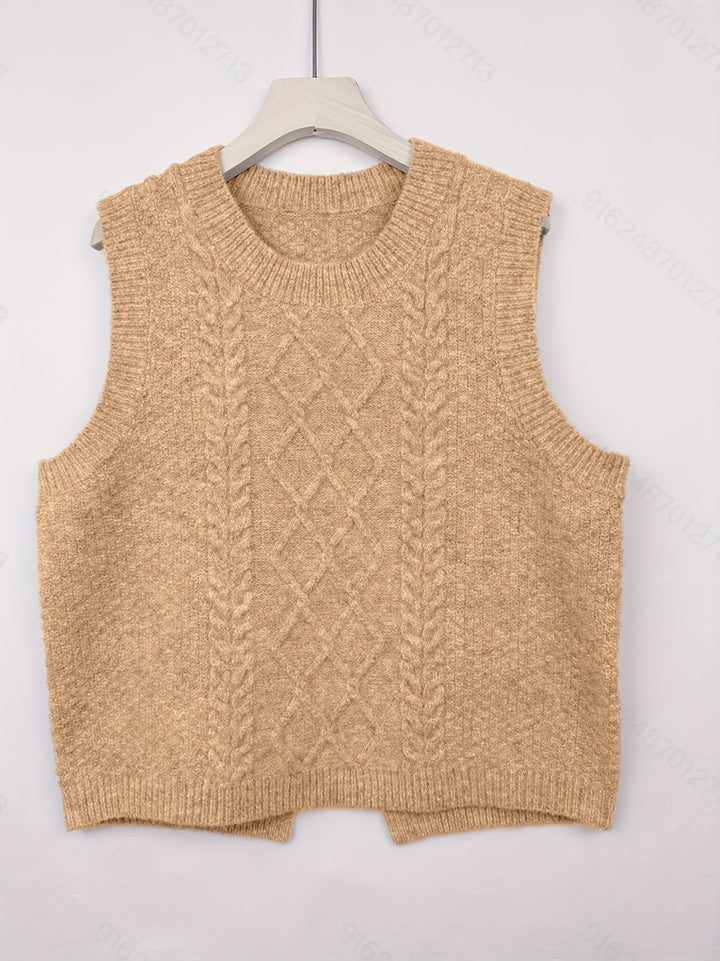 Brooke | Cable-Knit Sweater Vest
