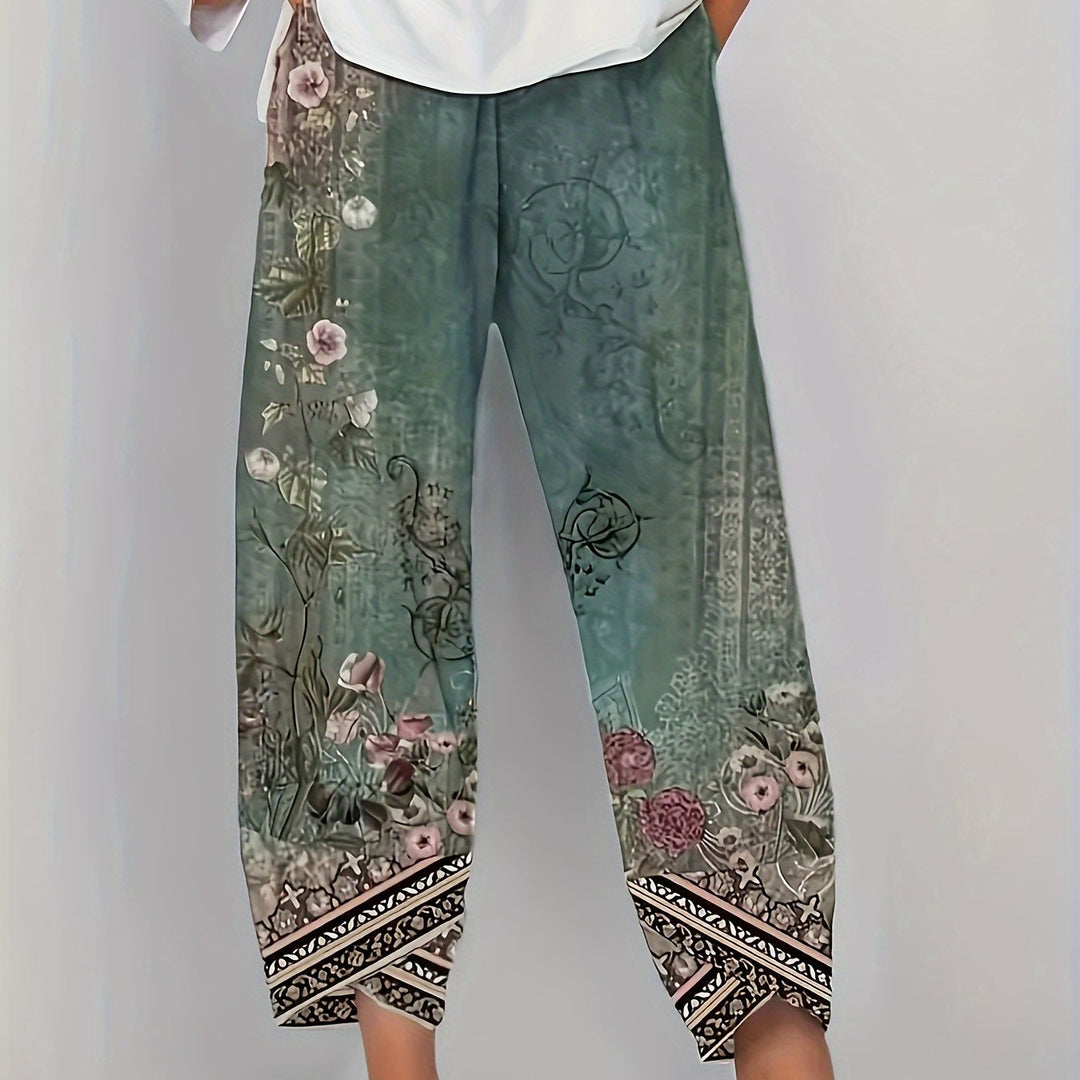 Meredith | Botanical Cropped Pants