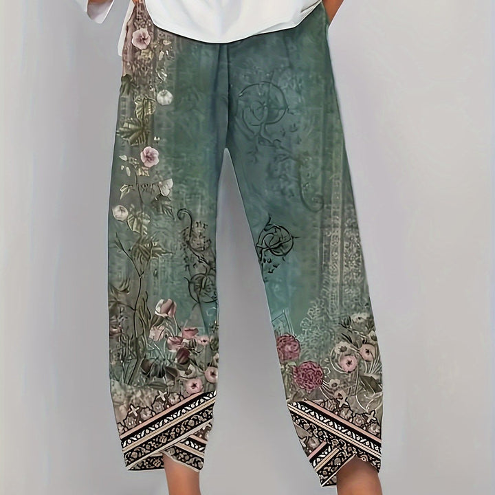 Meredith | Botanical Cropped Pants