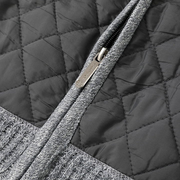 Nicholas | Zip-Up Stand Collar Cardigan