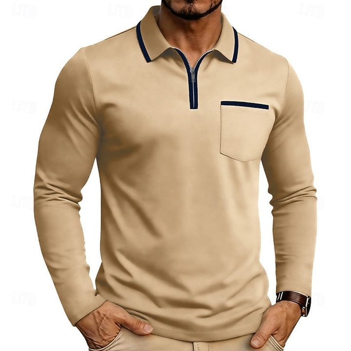 Maurice | Refined Quarter-Zip Polo Shirt
