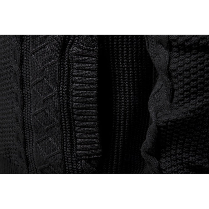 Gerard | Textured Zip-Up Cardigan