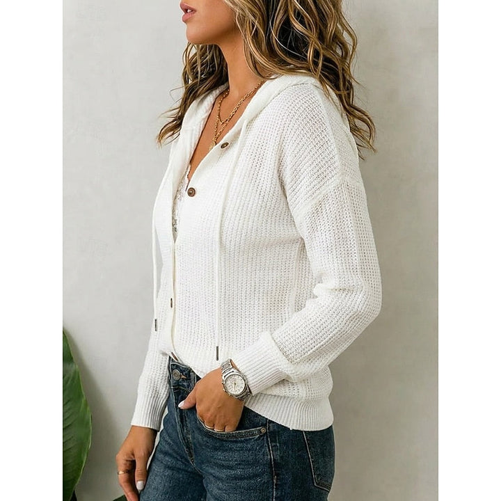Lucinda | Hooded Button-Front Cardigan