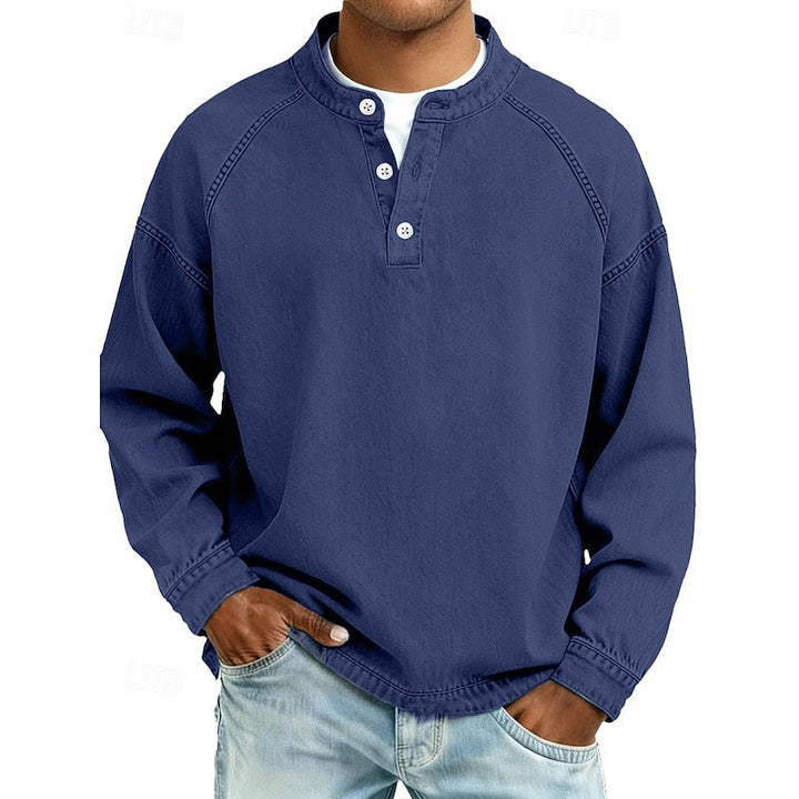 Colby | Vintage Washed Henley Shirt