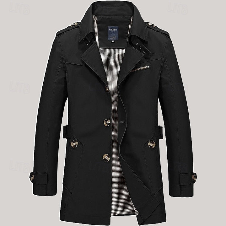 Leonard | Refined Single-Breasted Trench Coat