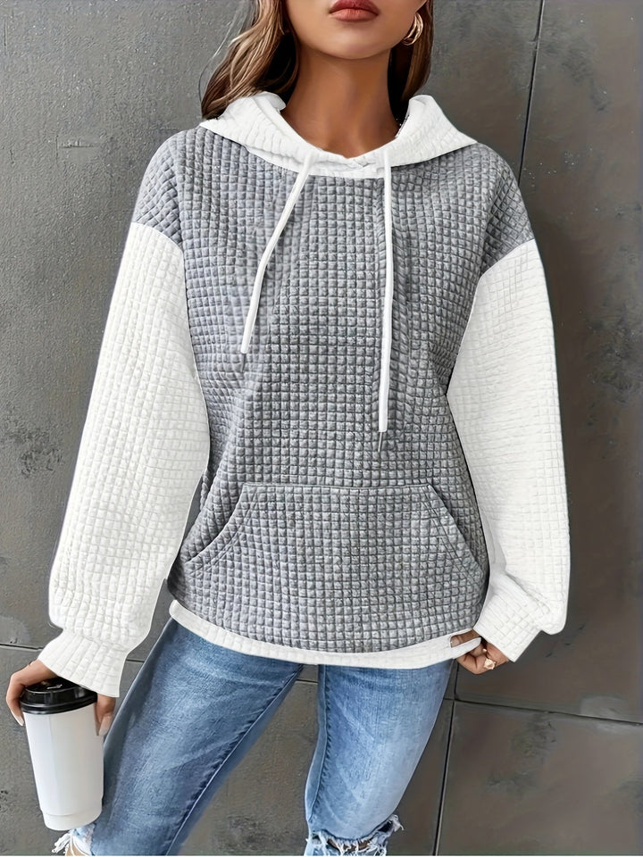 Brenna | Cozy Waffle-Texture Hoodie
