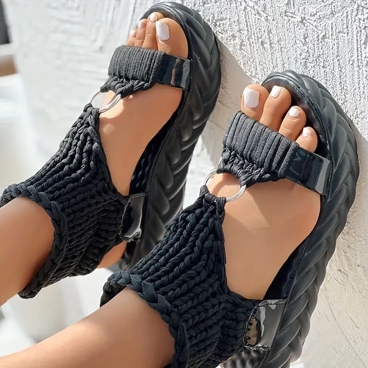 Coondle | Crochet Platform Sandals