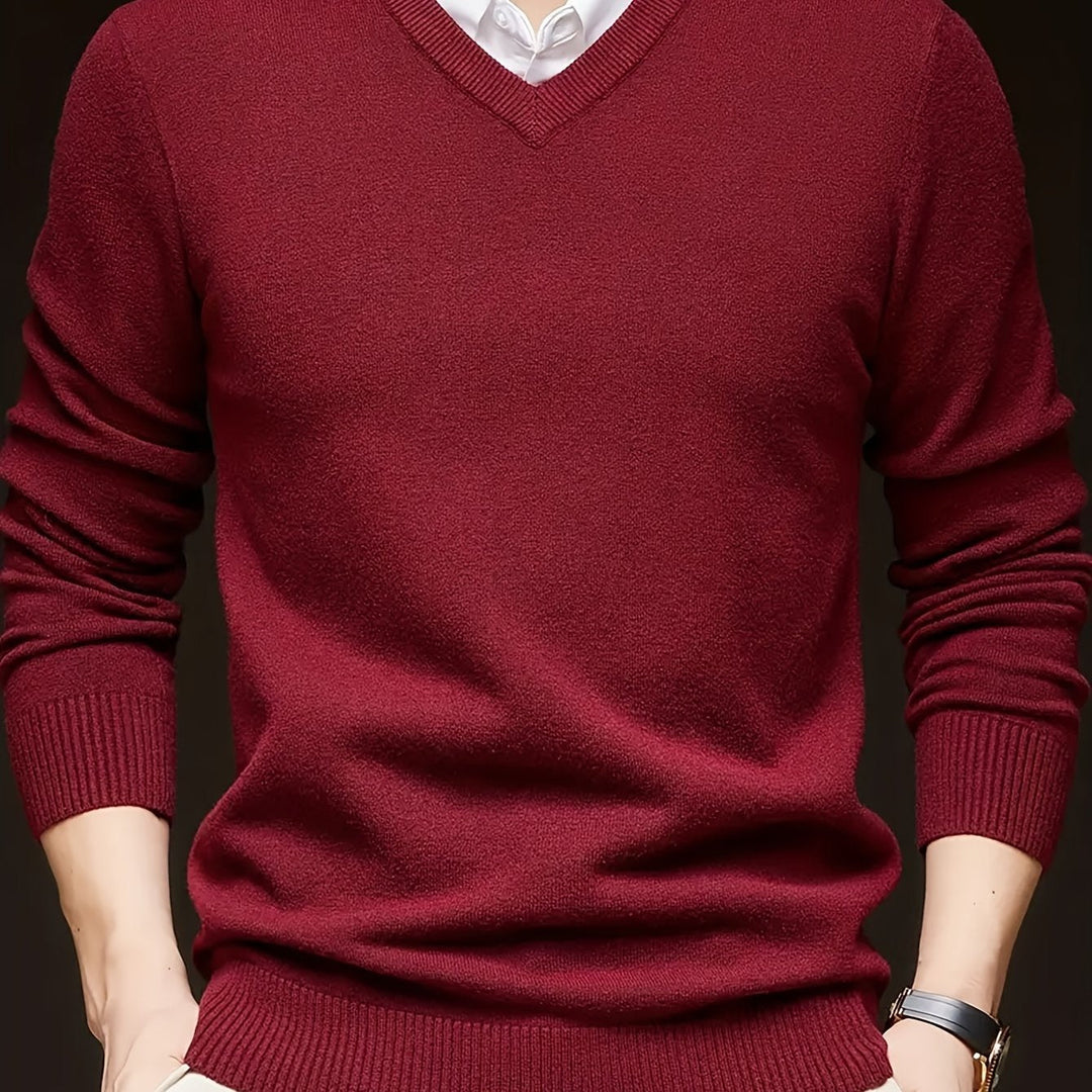 Hugh | Refined V-Neck Sweater