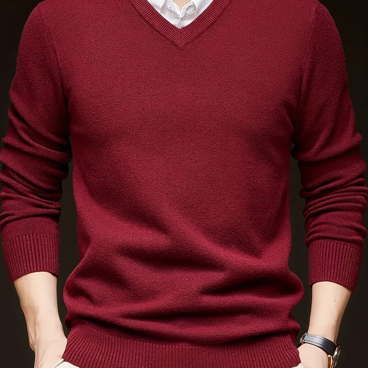 Hugh | Refined V-Neck Sweater