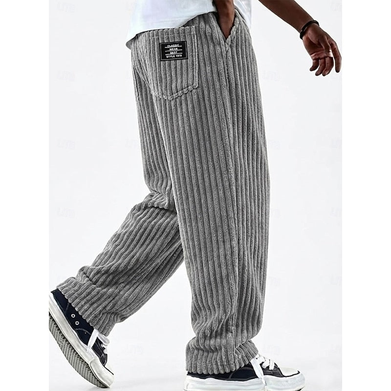Bradford | Ribbed Straight-Leg Pants