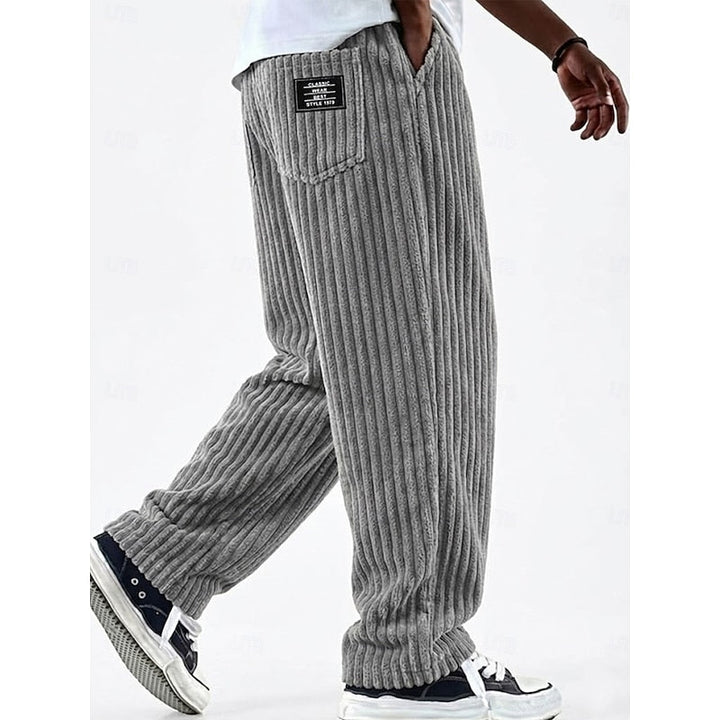 Bradford | Ribbed Straight-Leg Pants