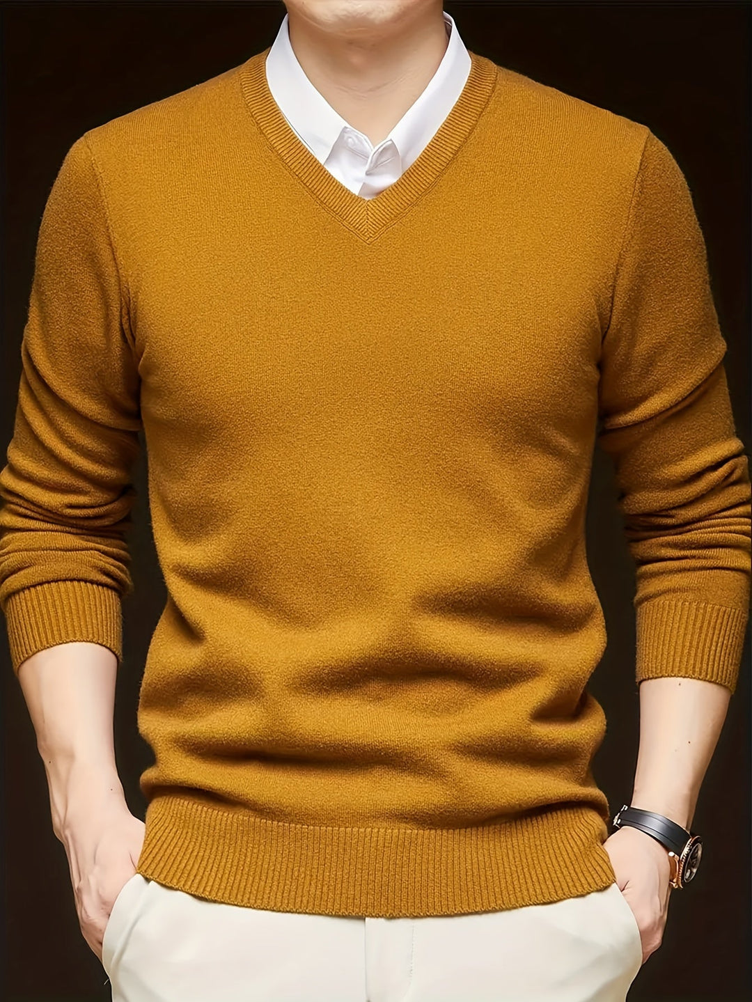 Hugh | Refined V-Neck Sweater
