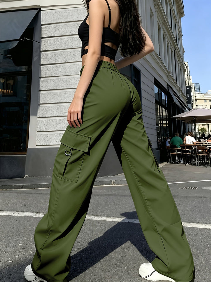 Bonnie | High-Waisted Wide-Leg Cargo Pants
