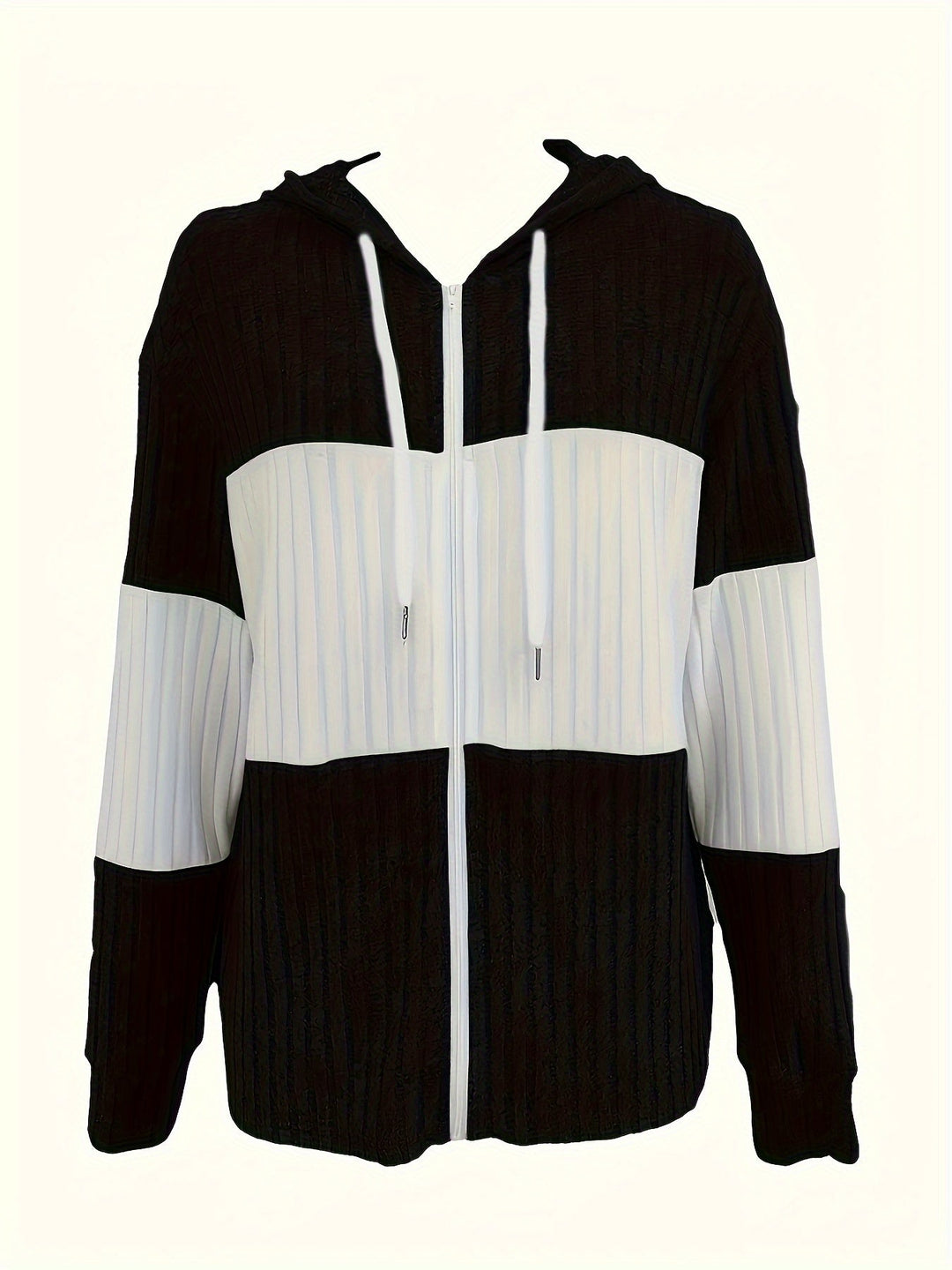 Shannon | Cozy Color-Block Zip-Up Hoodie