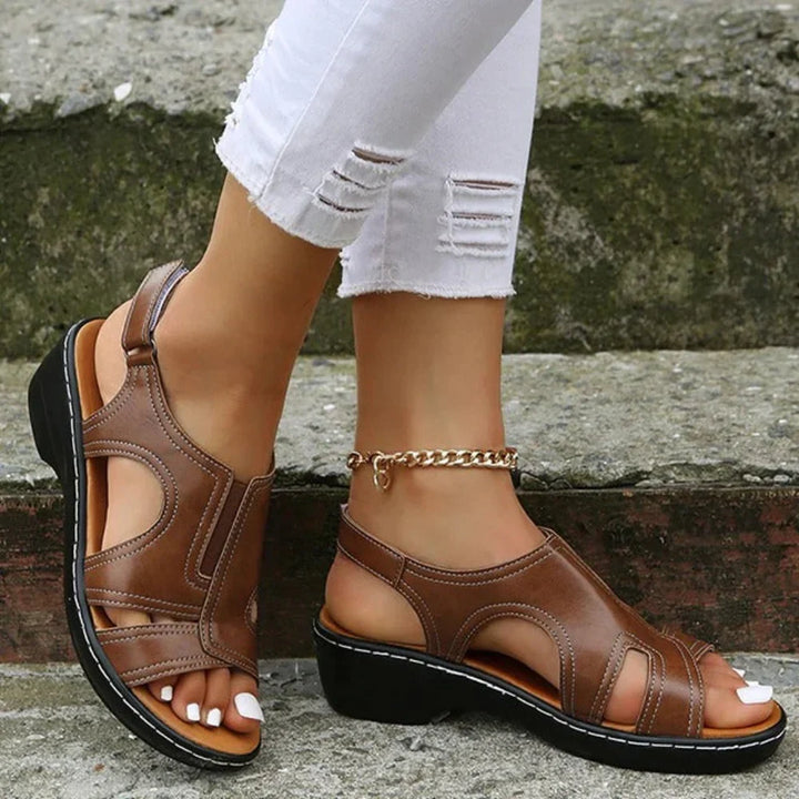 PREMIUM™ ORTHOPEDIC LEATHER WEDGE SANDALS 2026