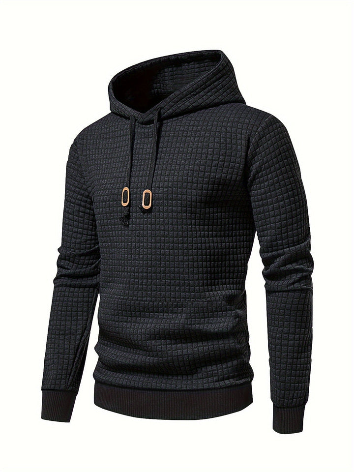 Garrison | Textured Hooded Pullover Hoodie