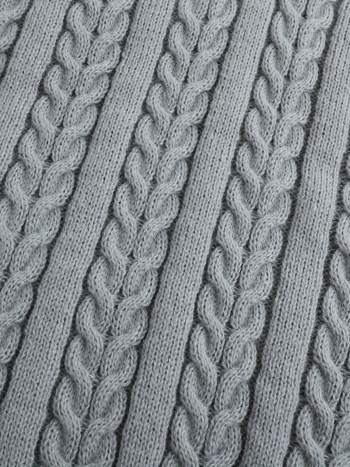Gideon | Cable-Knit V-Neck Sweater Vest