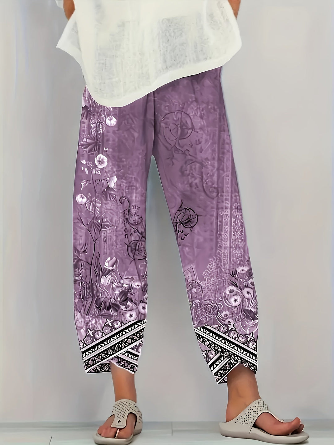 Meredith | Botanical Cropped Pants