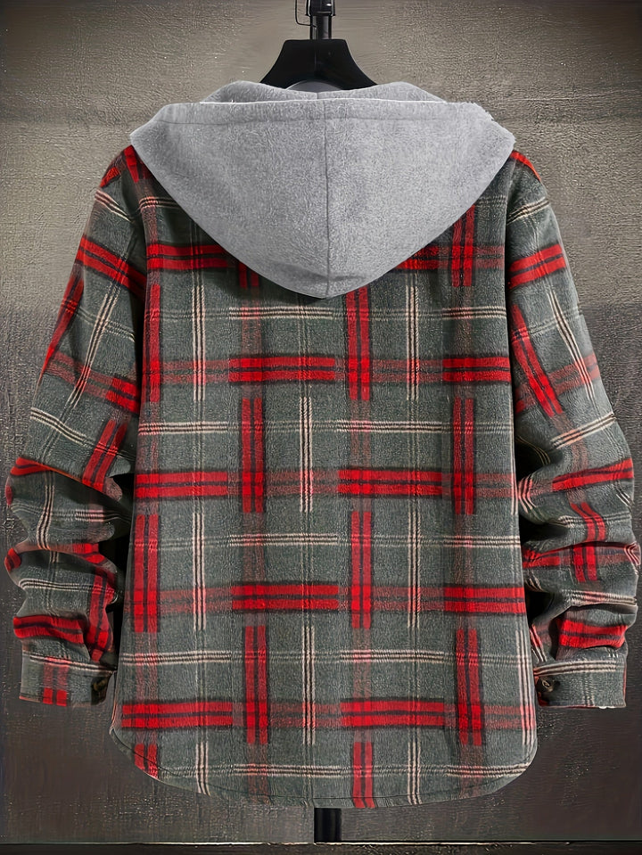 Hollis | Christmas Plaid Hooded Jacket