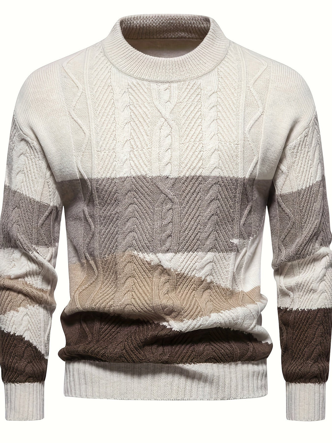 Simon | Textured Colour-Block Sweater