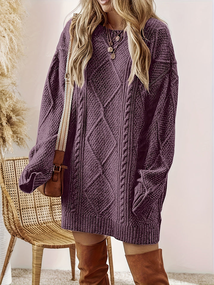Tabitha | Cable-Knit Sweater Dress
