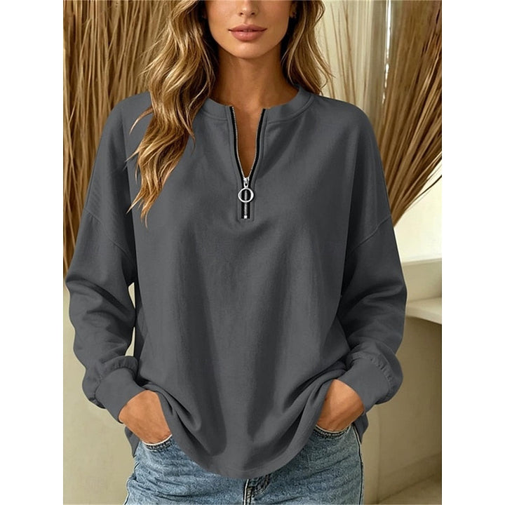 Camille | Relaxed Quarter-Zip Top